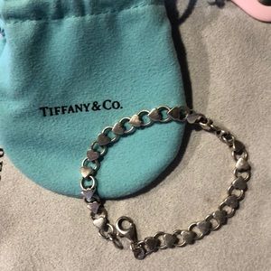 Tiffany heart link bracelet